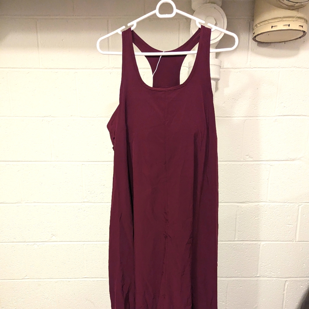 Halara Breezeful Racerback High Low Quick Dry Casual dress with pockets and bra